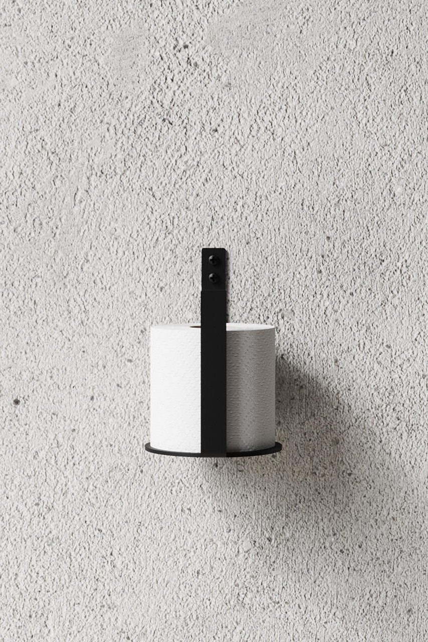 Toiletrulleholder - sort